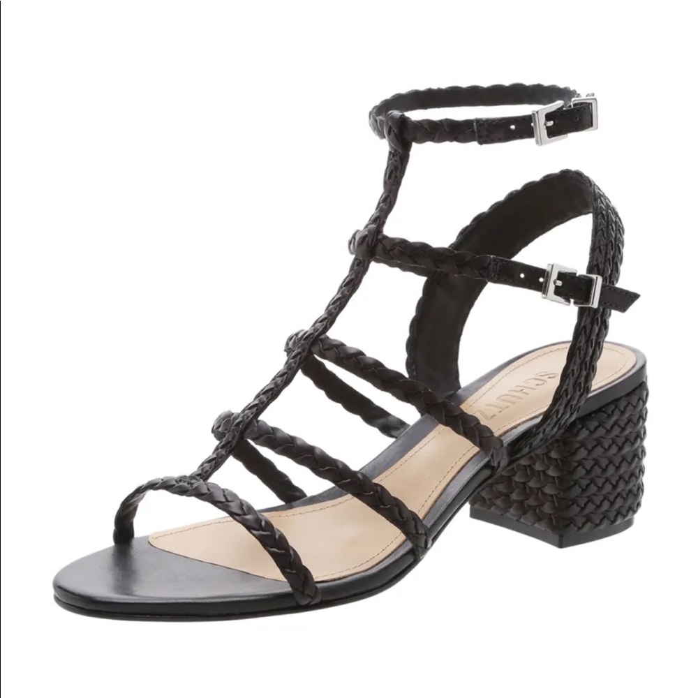 Schutz Rosalia braided heels size 8.5